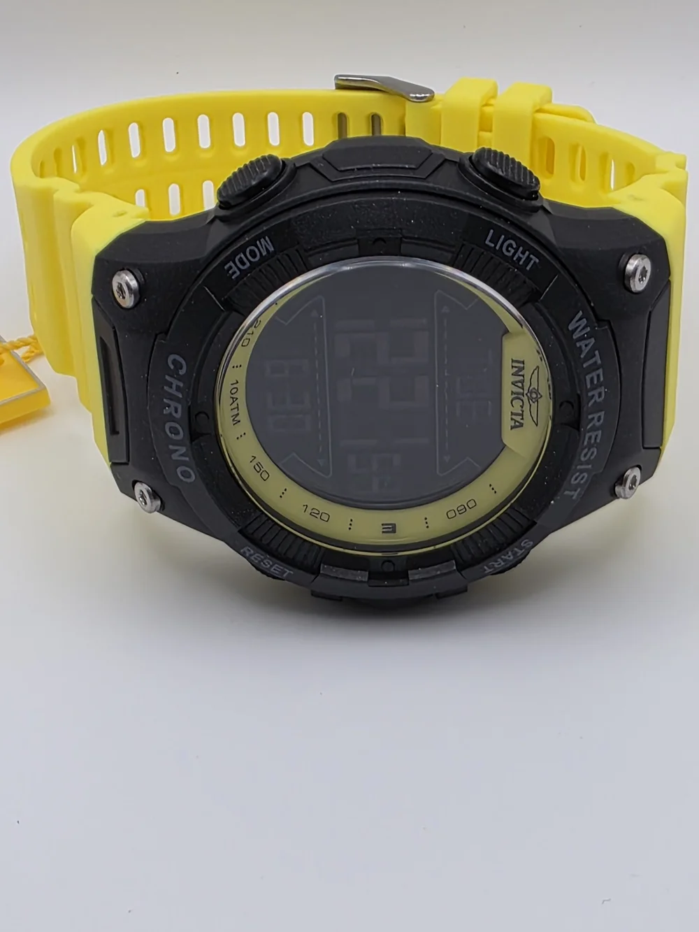 47527 - Invicta Racing Burnout Digital Men's Watch - 52mm, Yellow